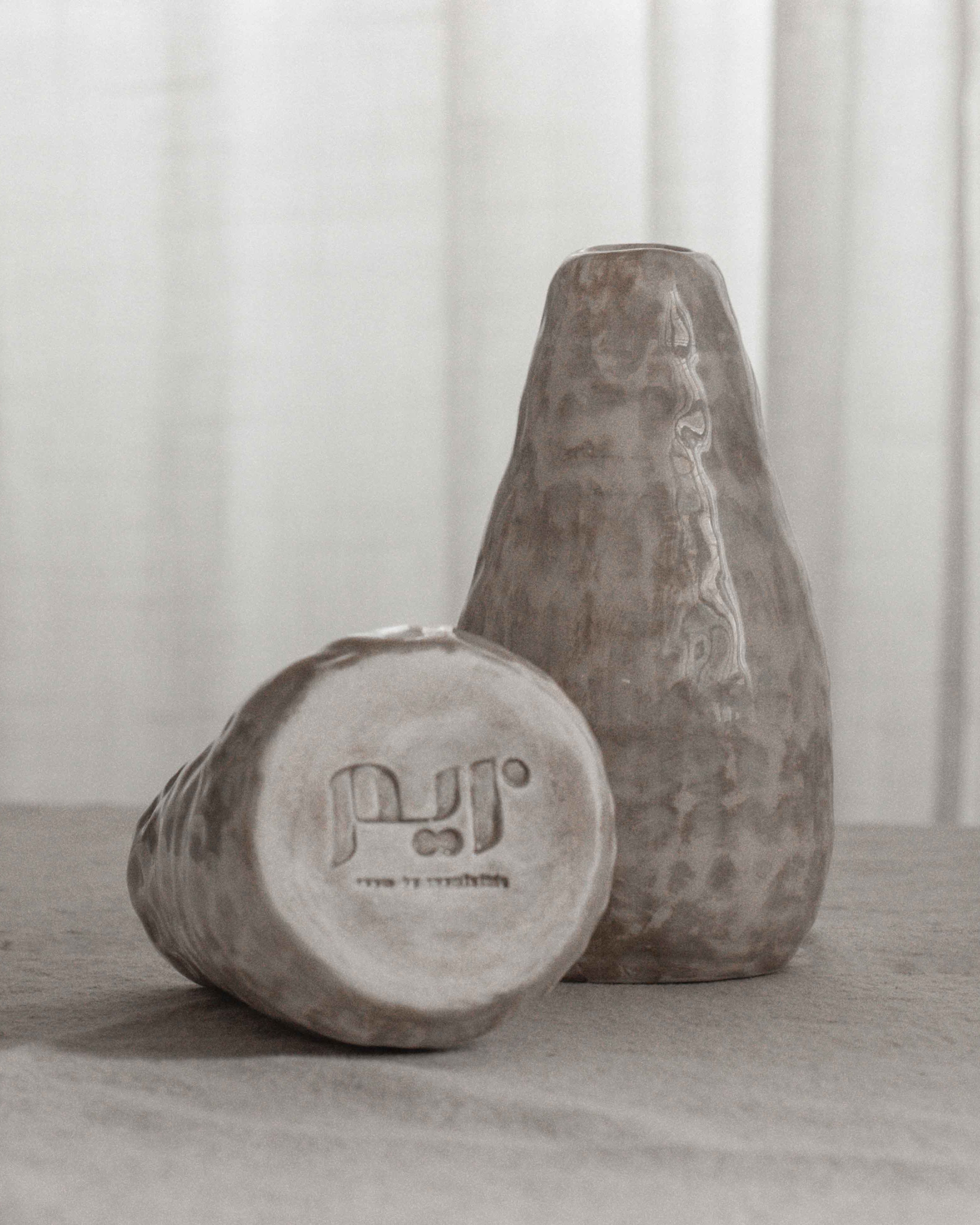 Volcano Vase in Stone