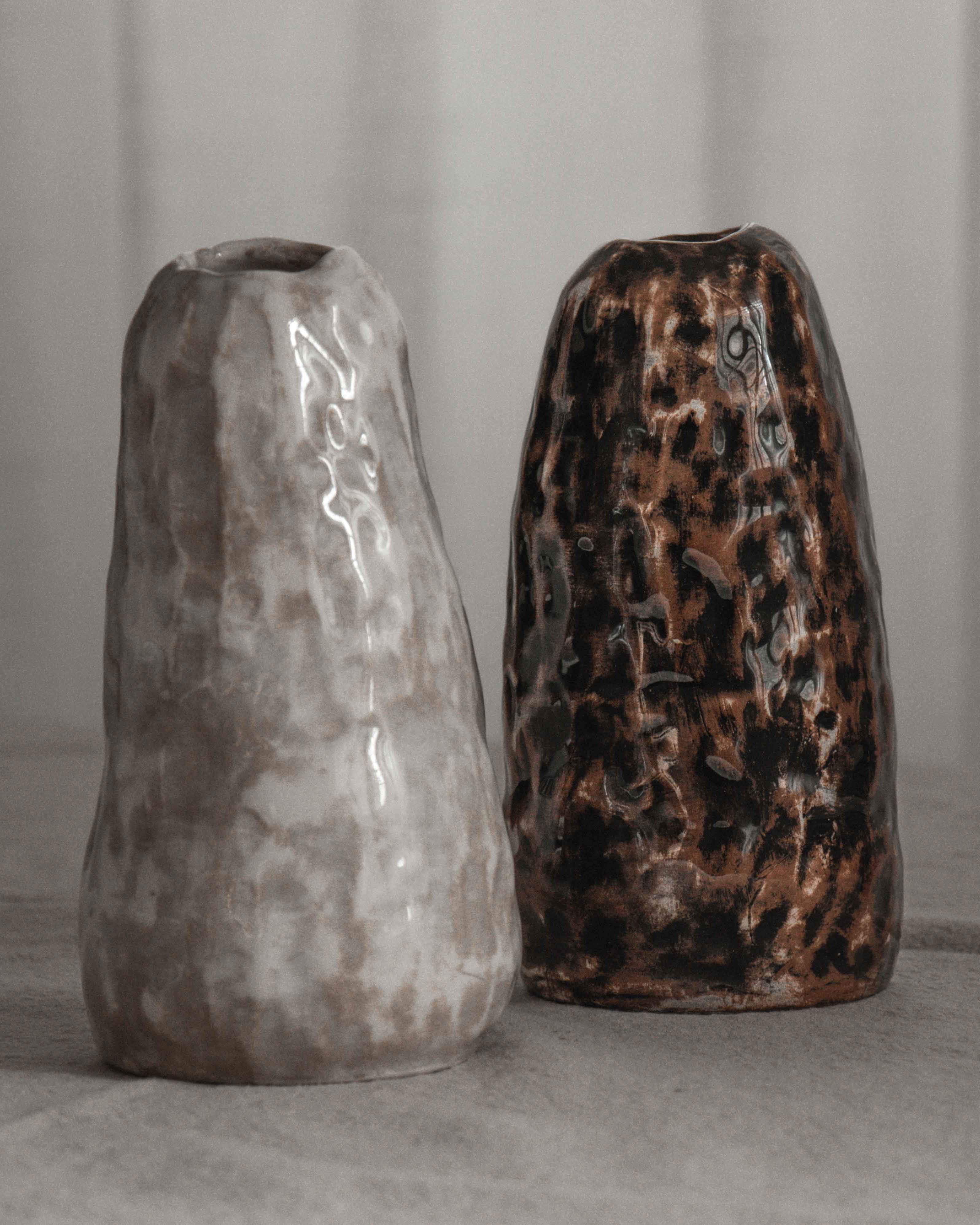 Volcano Vase in Stone
