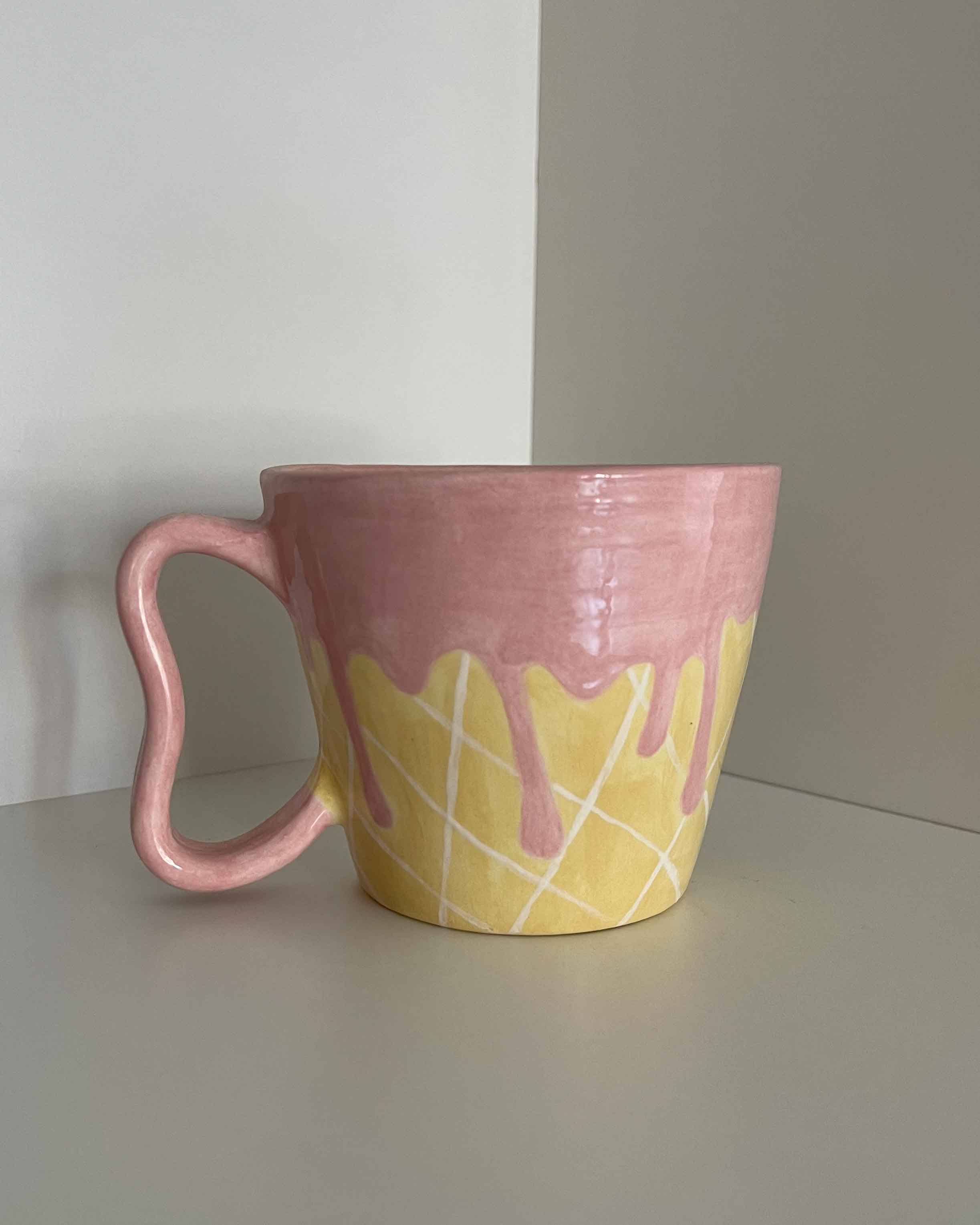 Ice Cream Drip Squiggle Mug