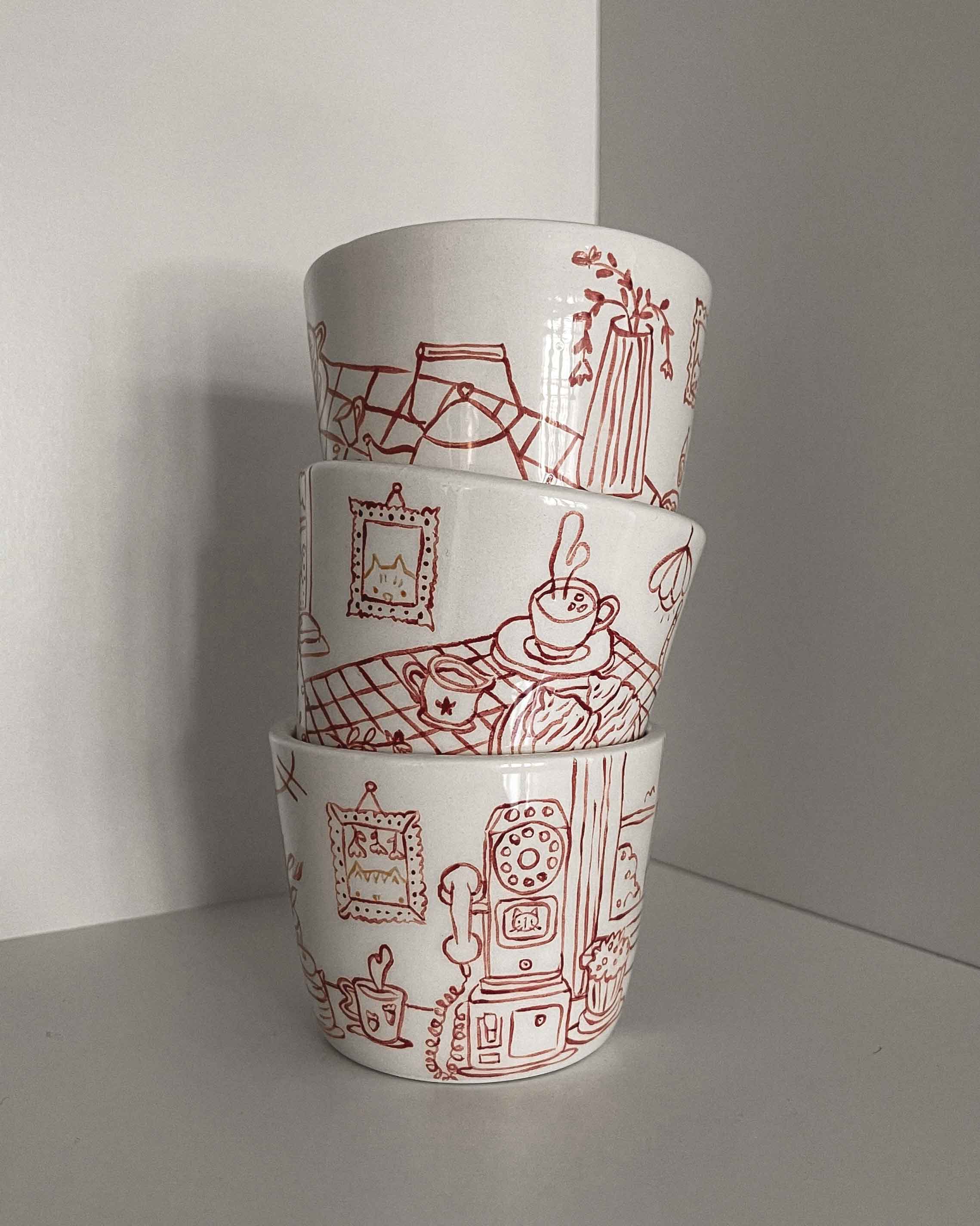 Café Sketch Espresso Cup
