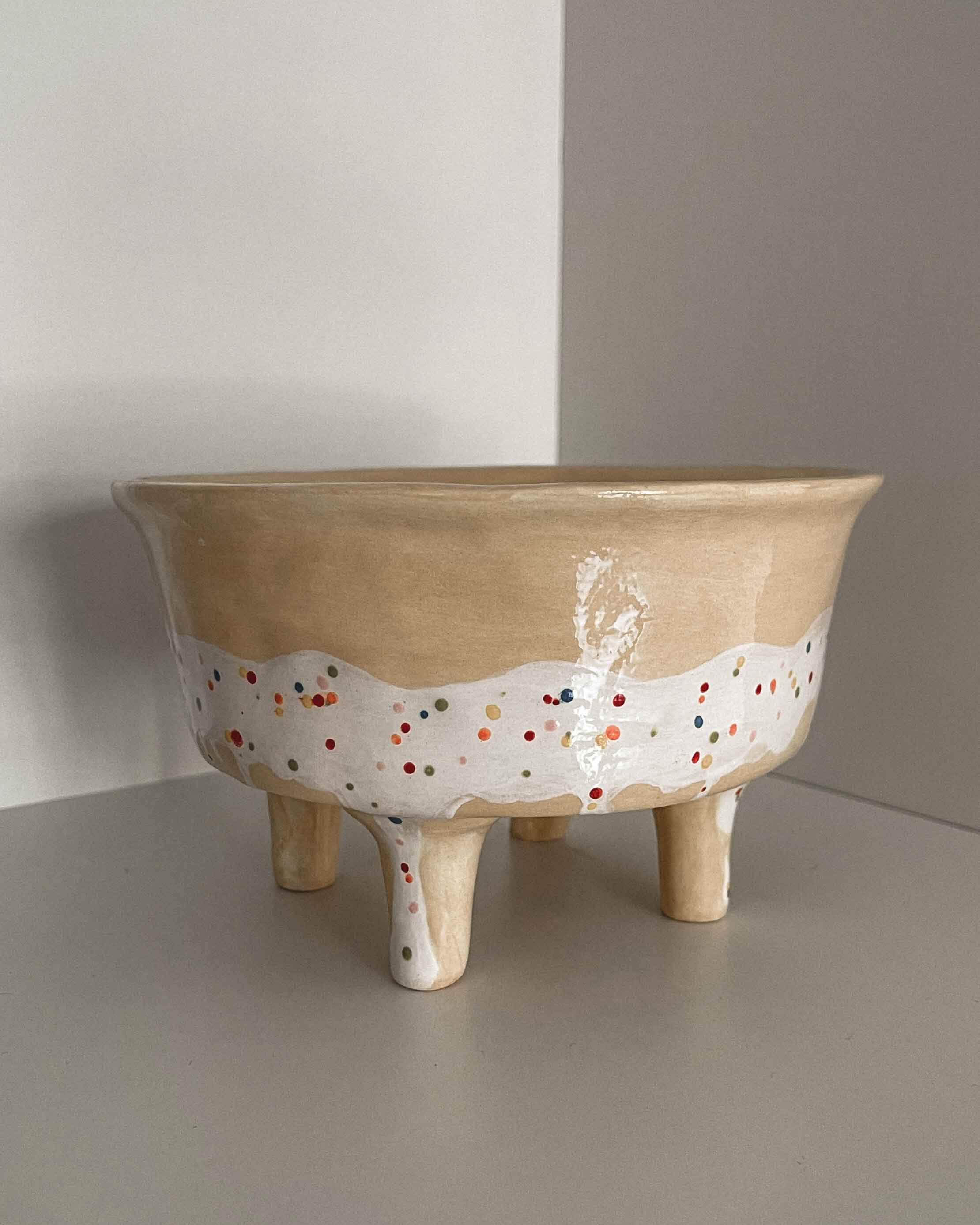 Ice Cream Planter With Legs