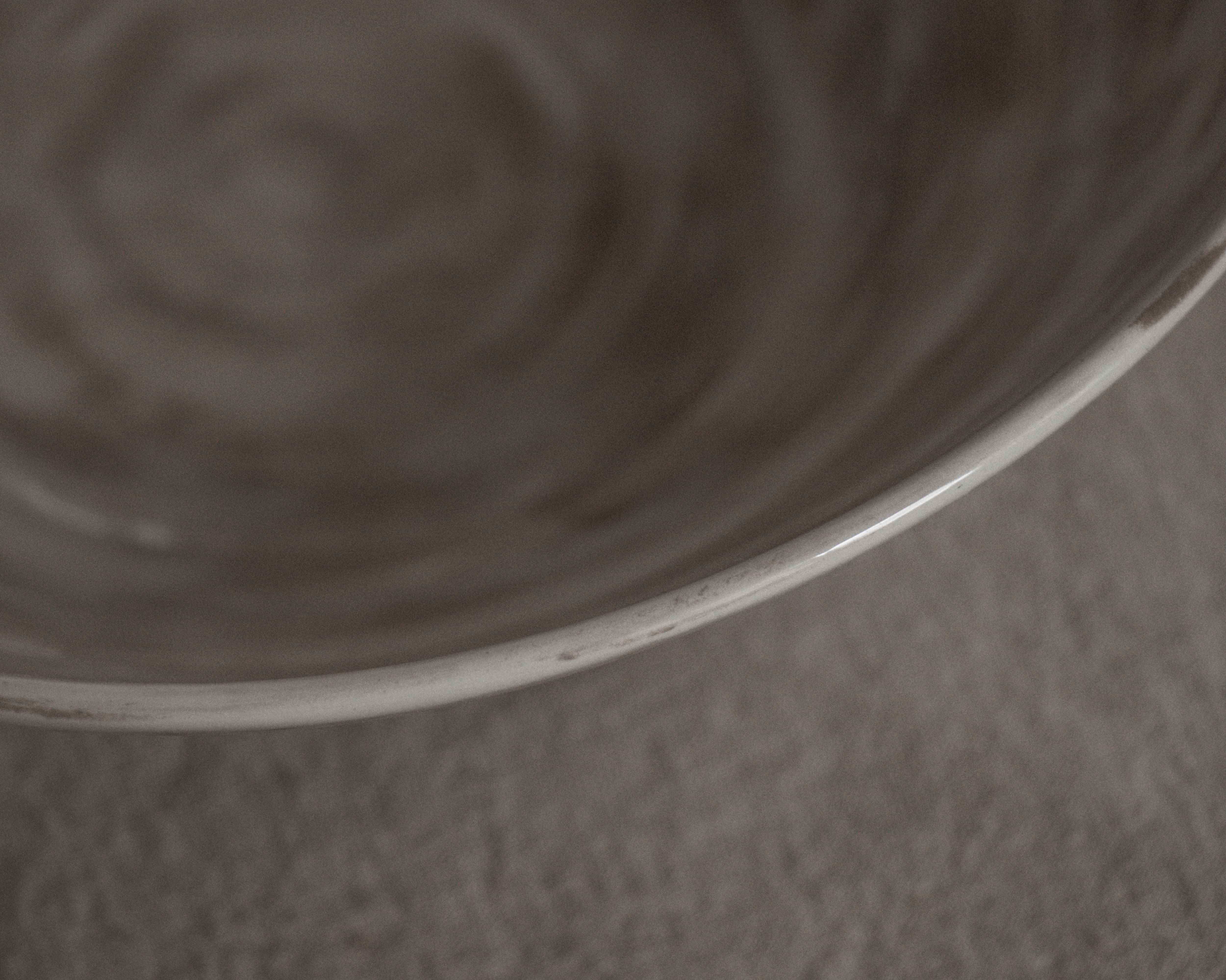 Ramen / Salad Bowl with Wide Edge in Stone