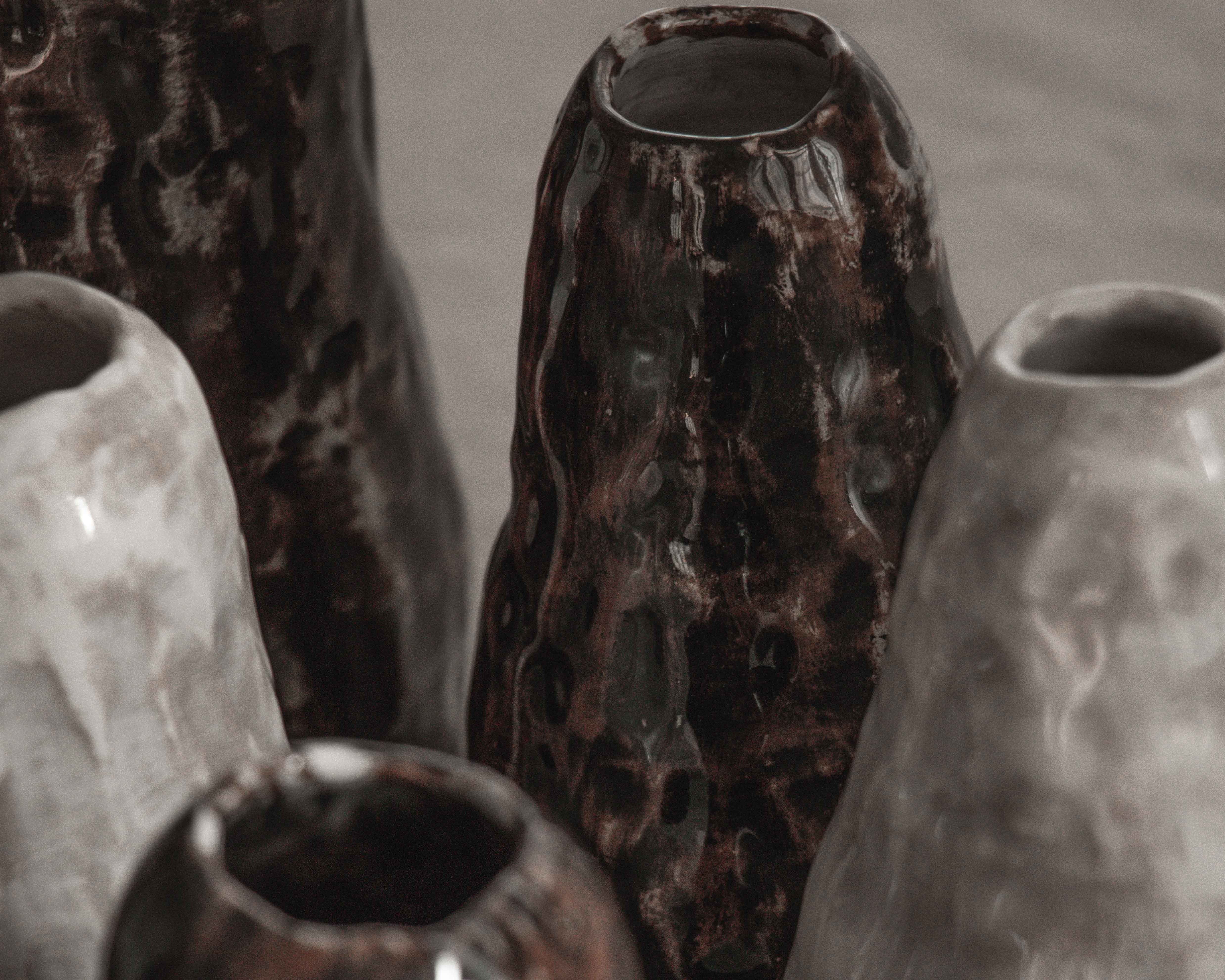 Volcano Vase in Stone