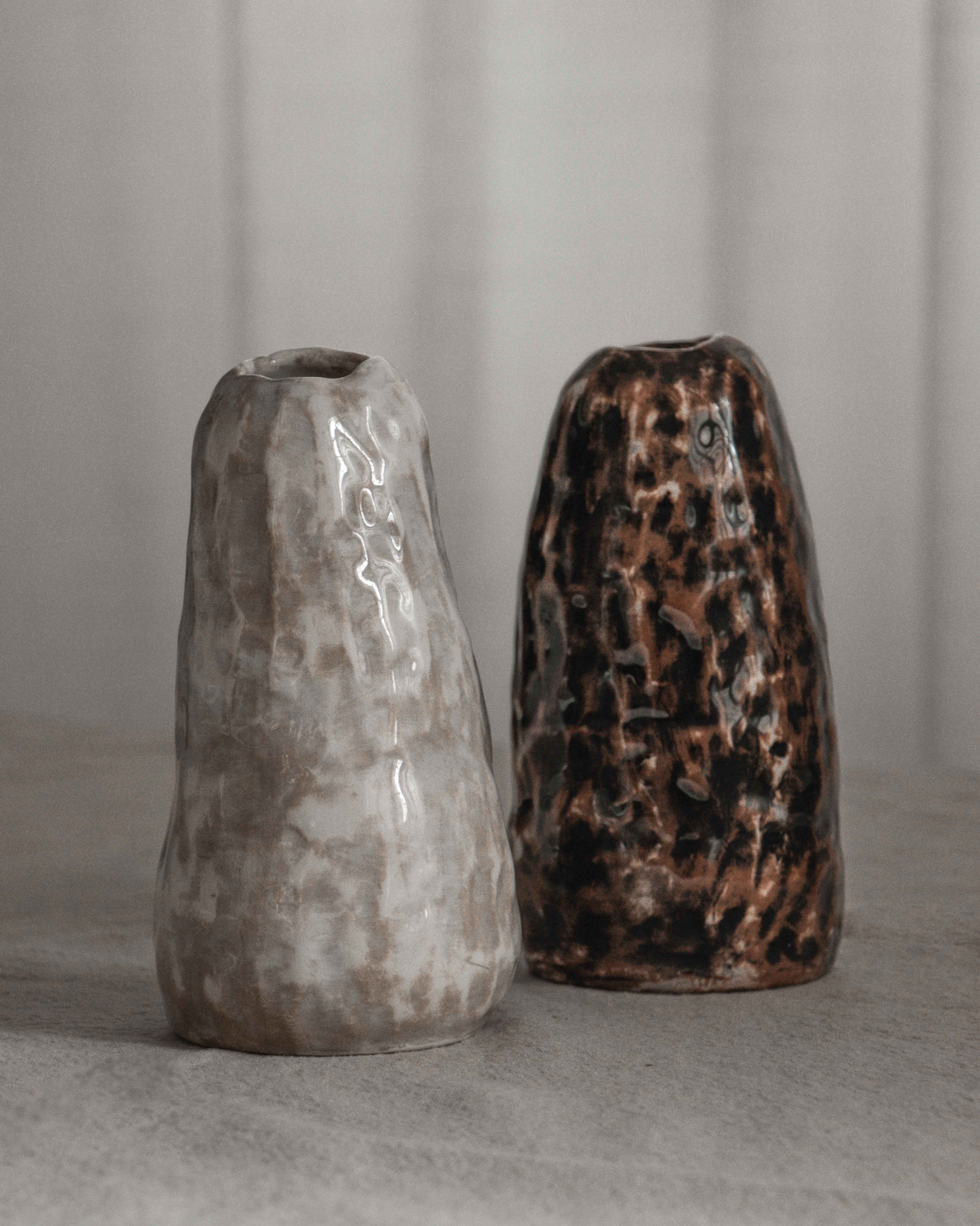 Volcano Vase in Stone