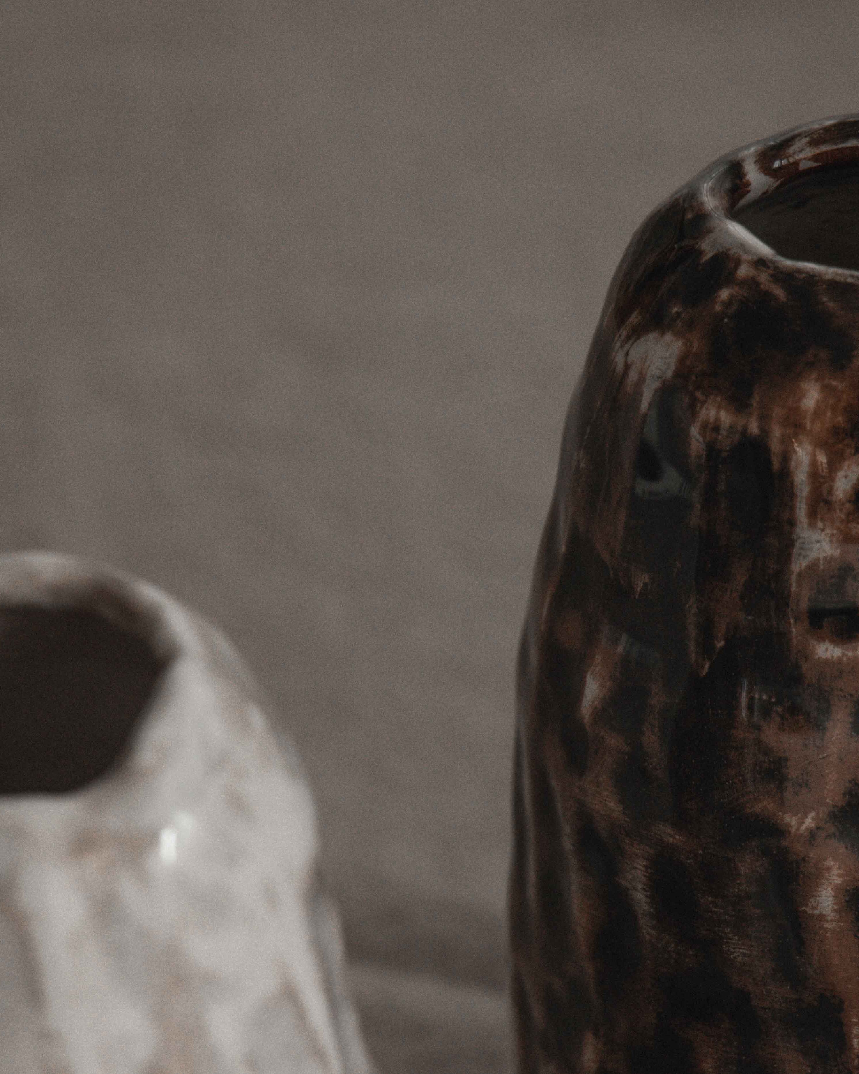 Volcano Vase in Stone