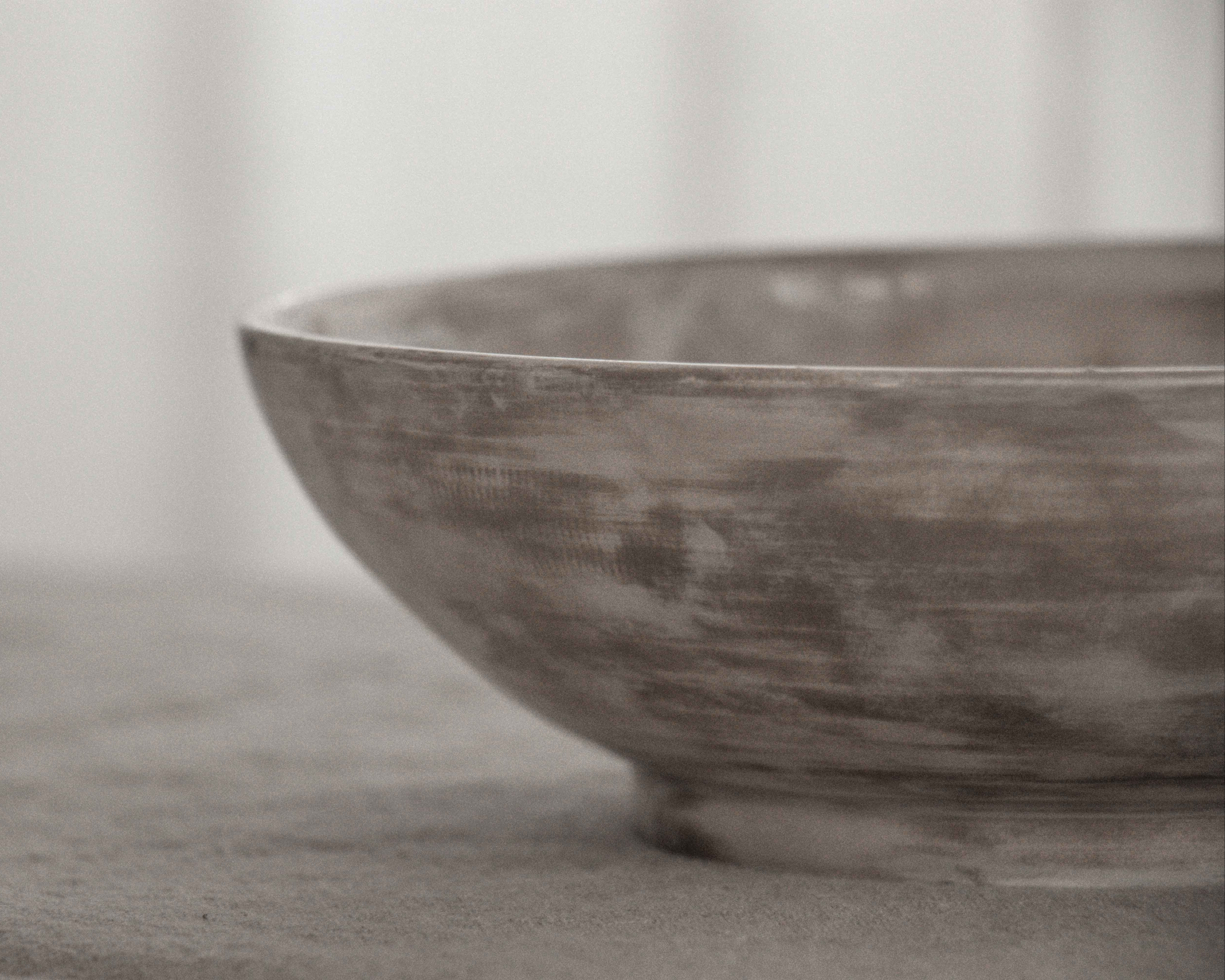 Ramen / Salad Bowl with Round Edge in Stone