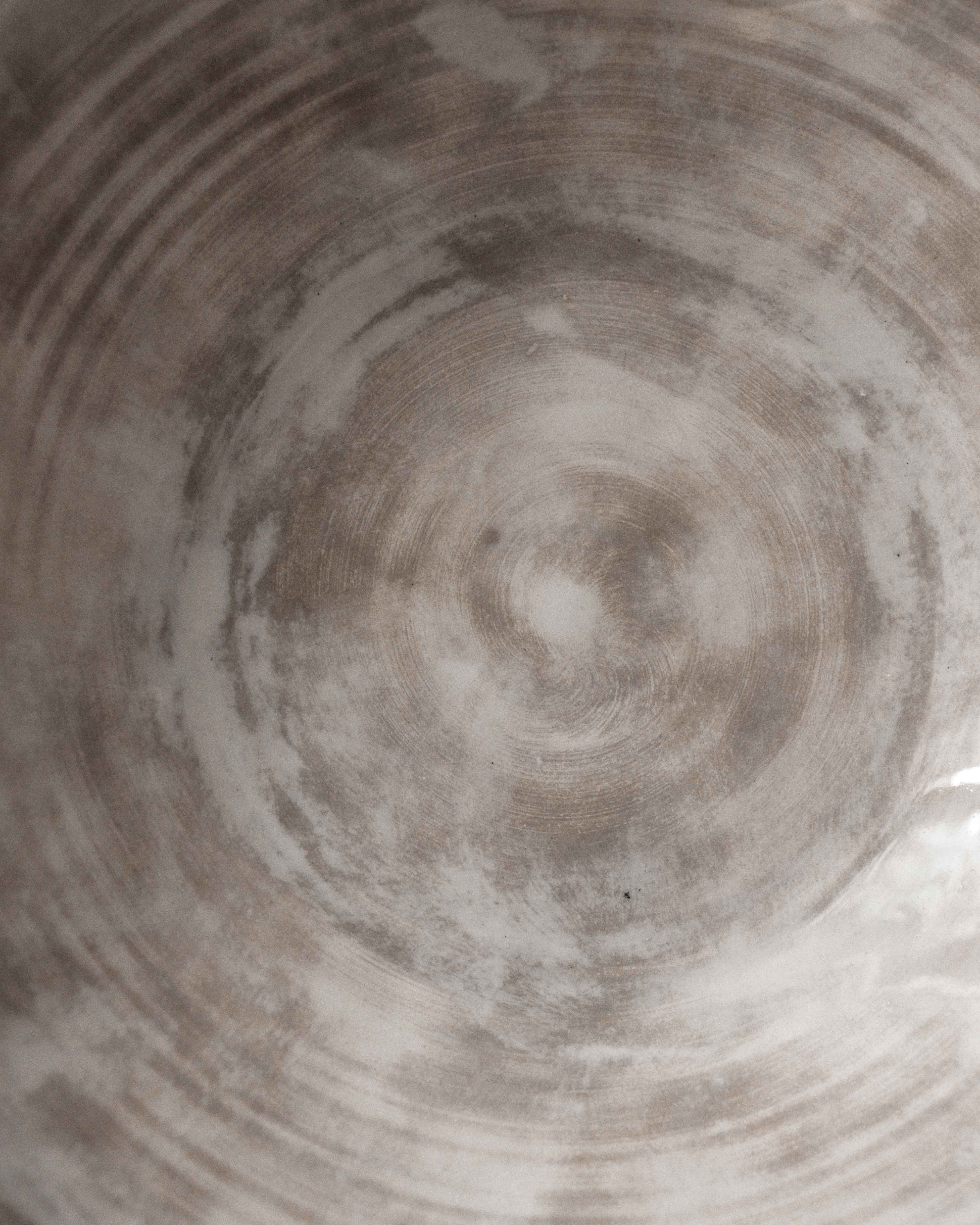 Ramen / Salad Bowl with Round Edge in Stone