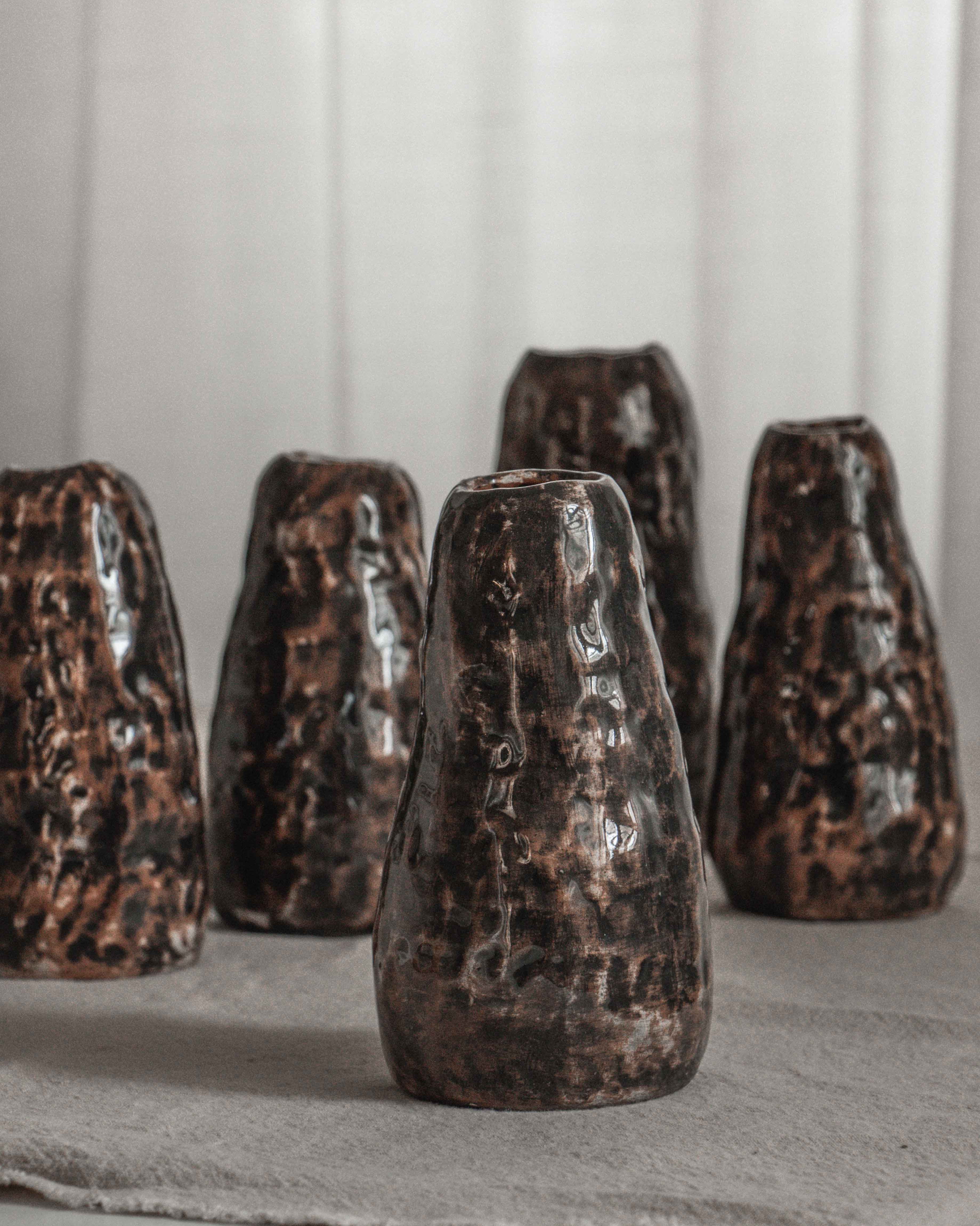 Volcano Vase in Espresso