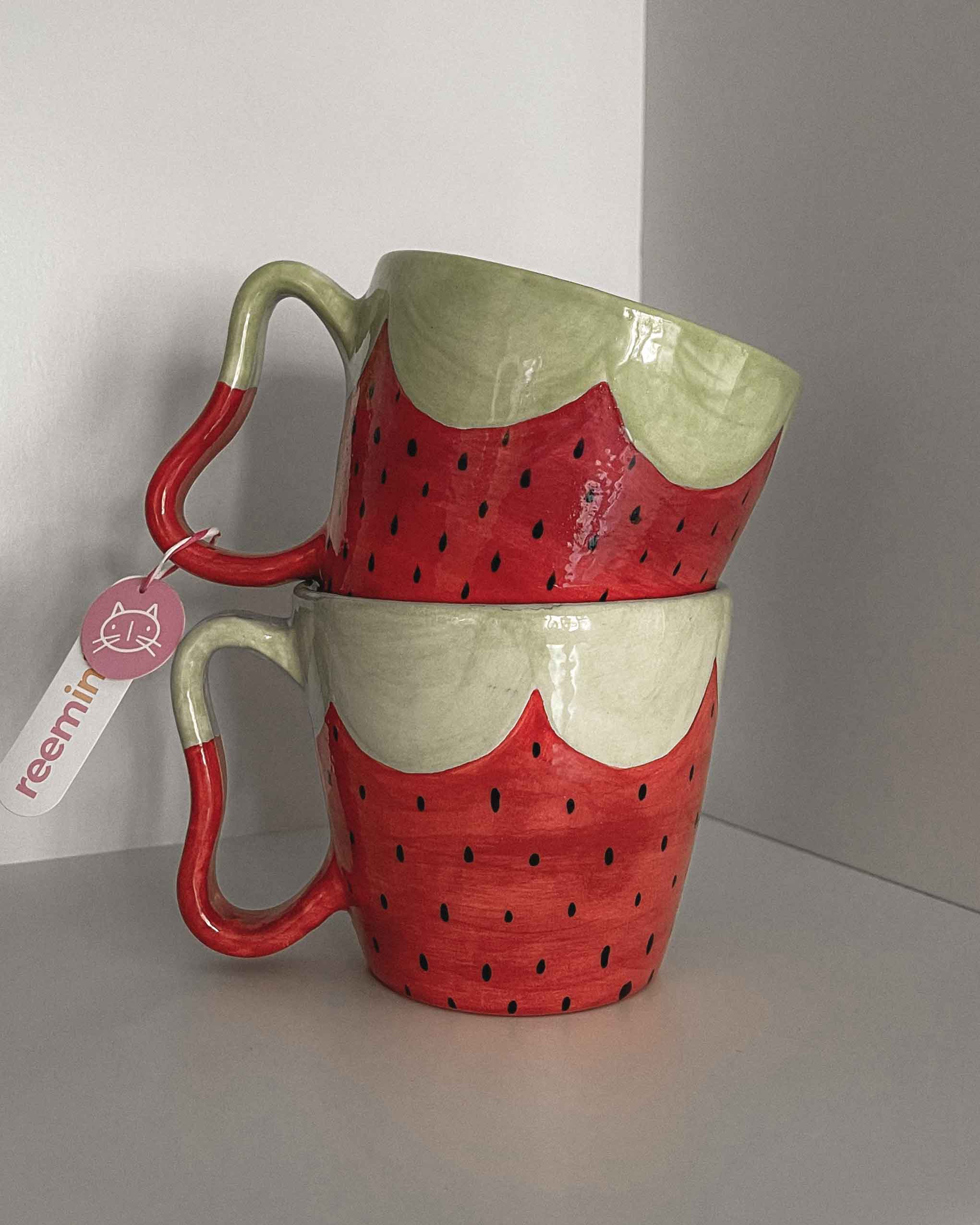 Leaf & Berry Squiggle Mug