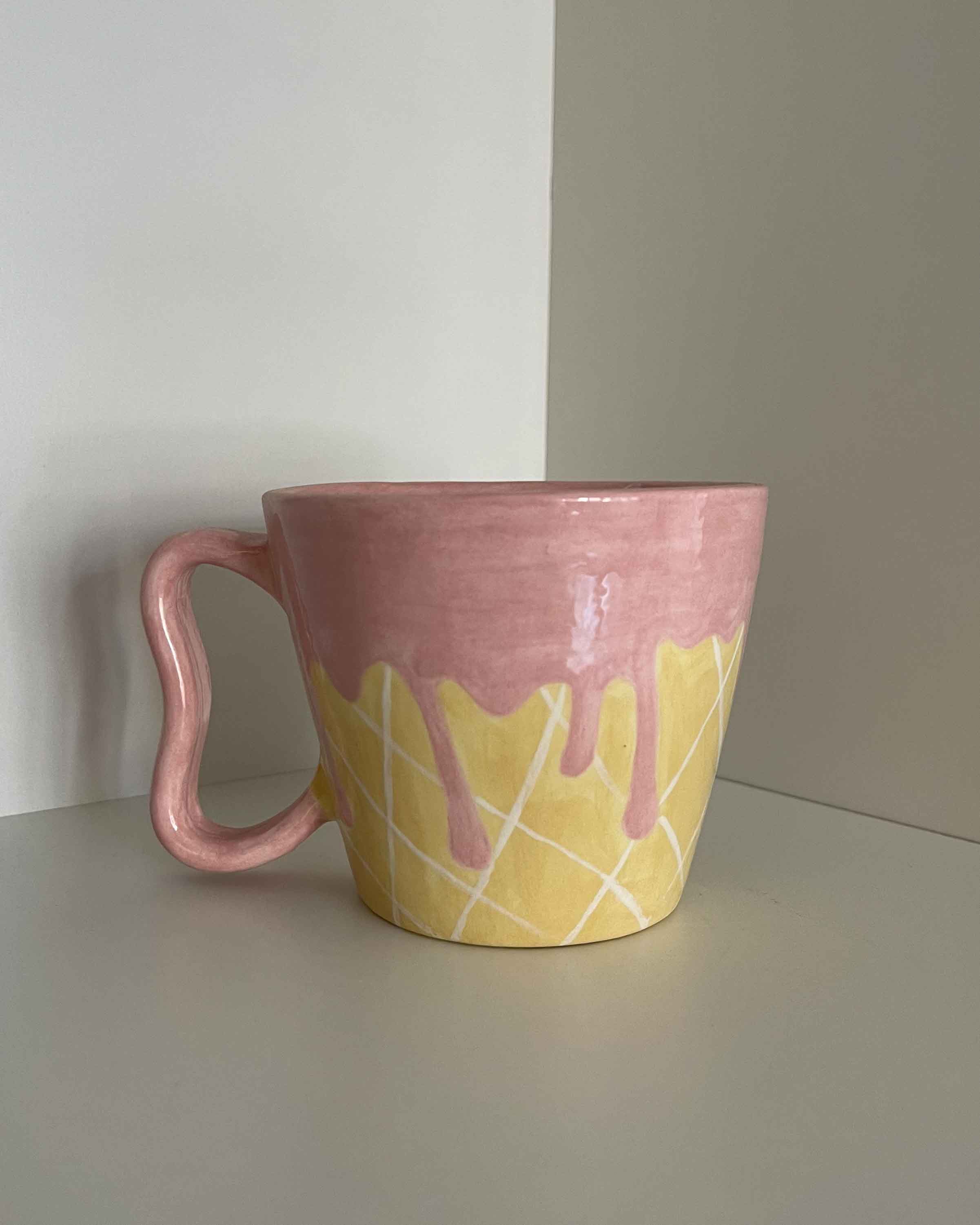 Ice Cream Drip Squiggle Mug