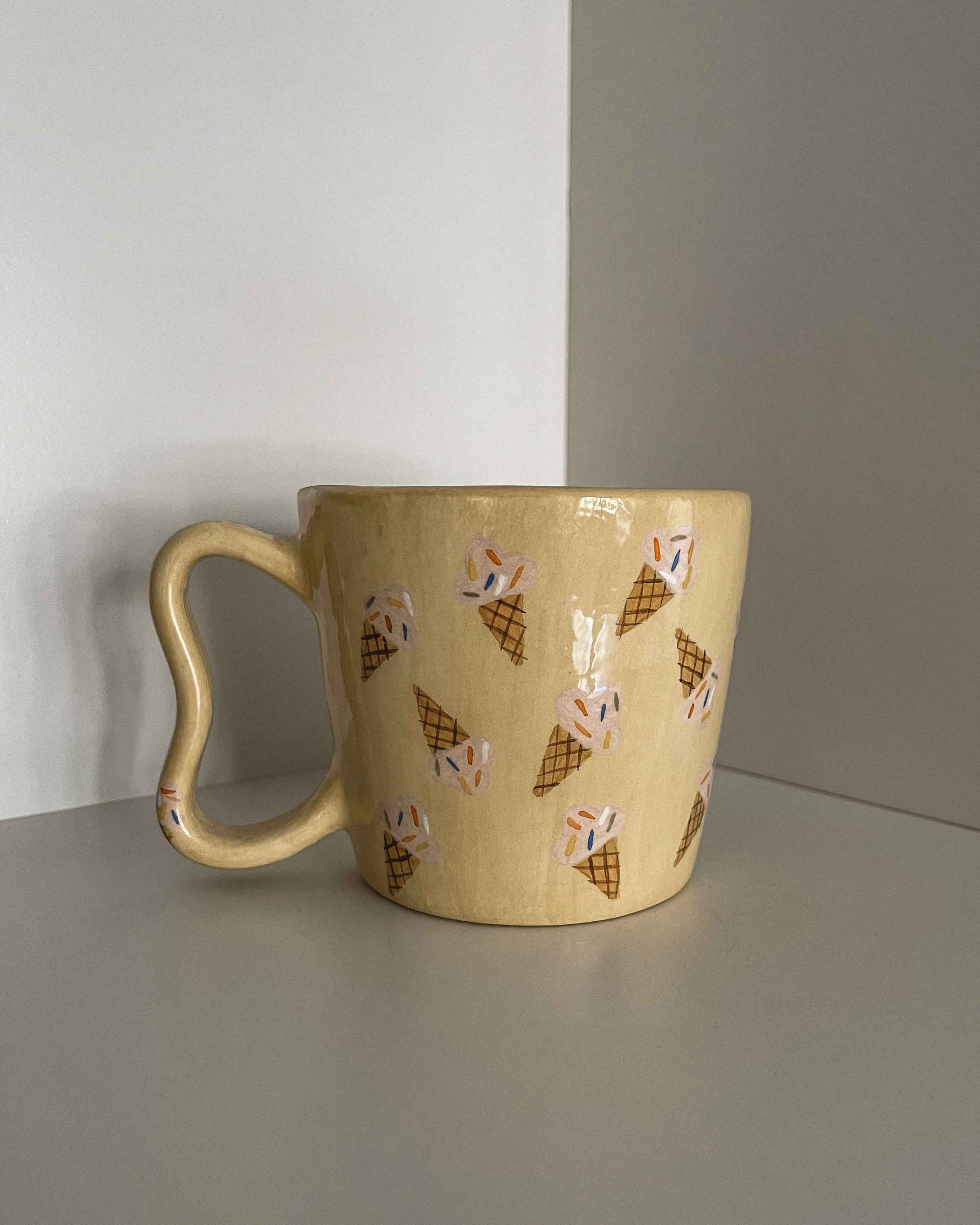 Ice Cream Cone Squiggle Mug