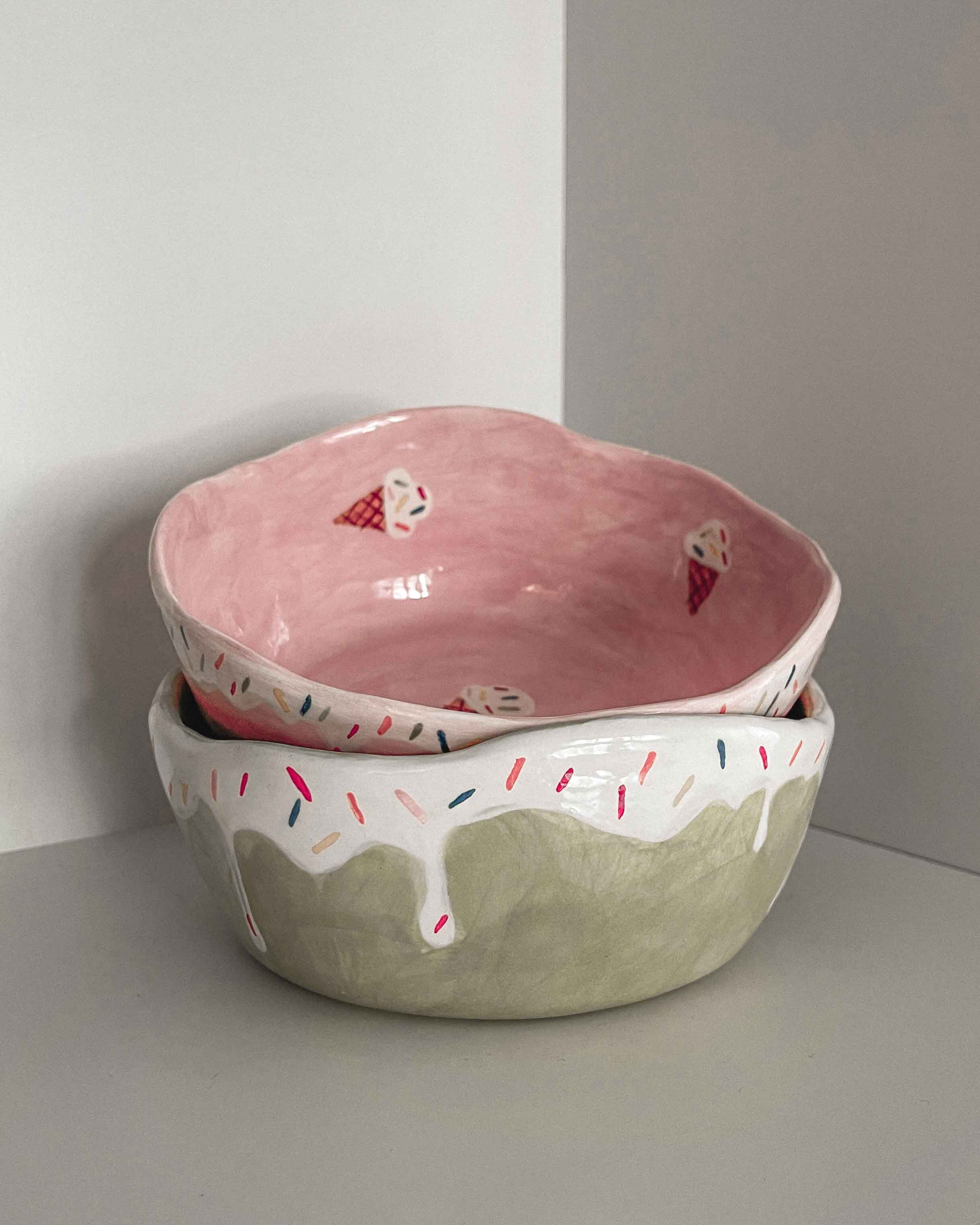 Ice Cream Cereal Bowl